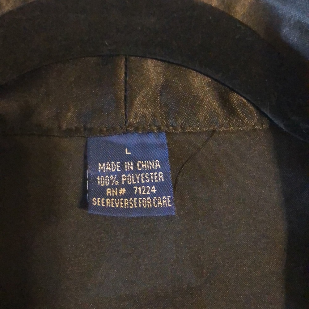 MENS STYLISH BLACK ROBE - Picture 5 of 10